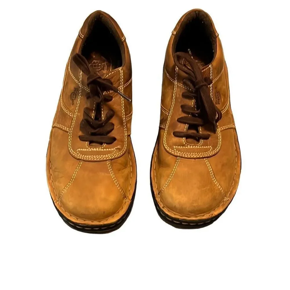 Dr. Martens lace up brown shoes, size 8